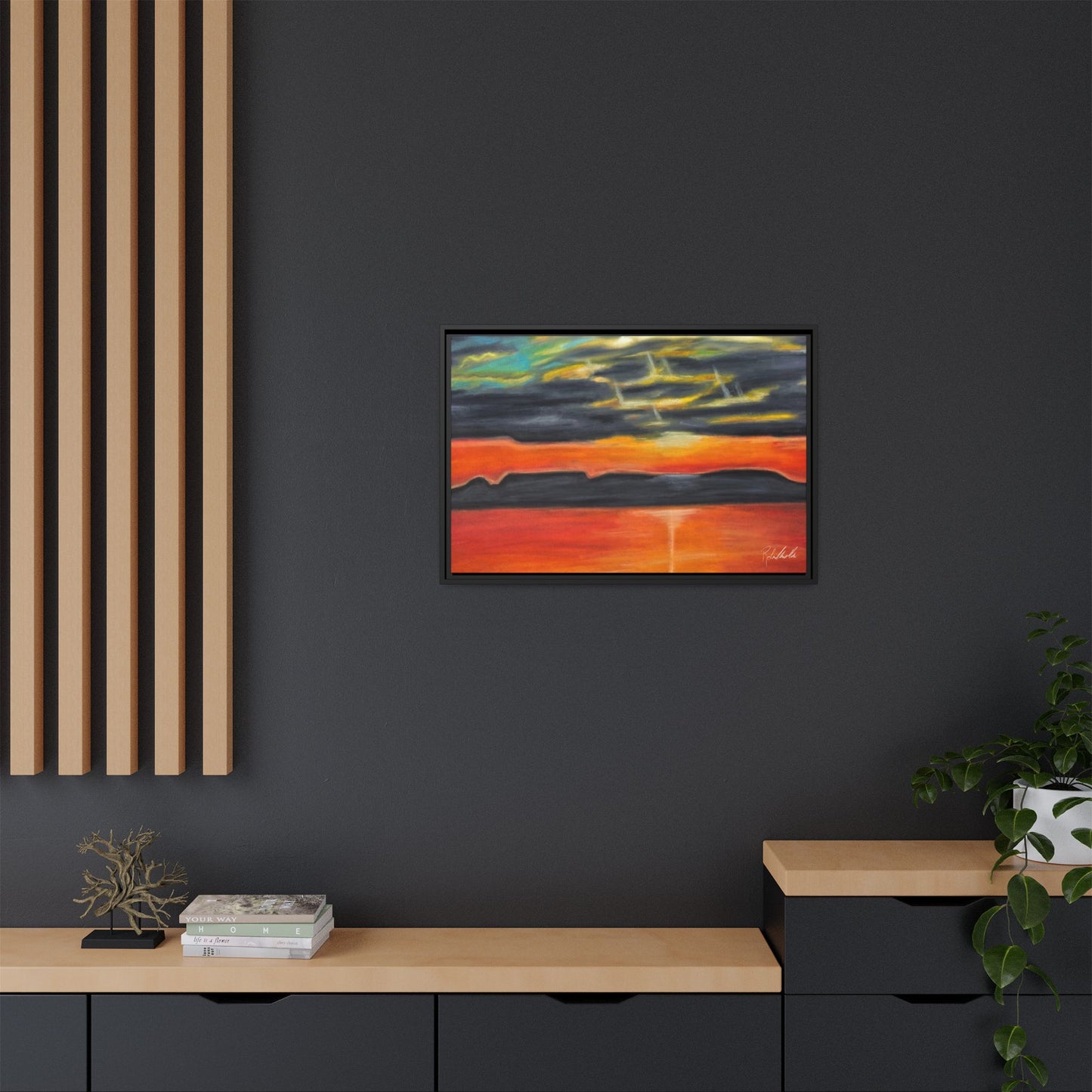 Sleeping Giant at Sunset Framed Wall Art