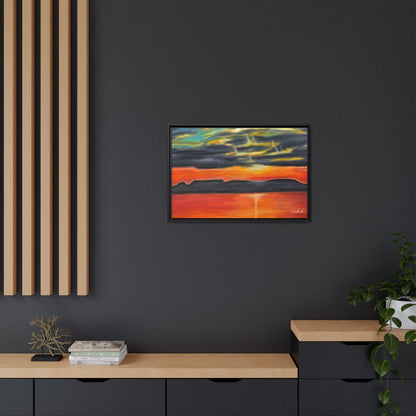 Sleeping Giant at Sunset Framed Wall Art