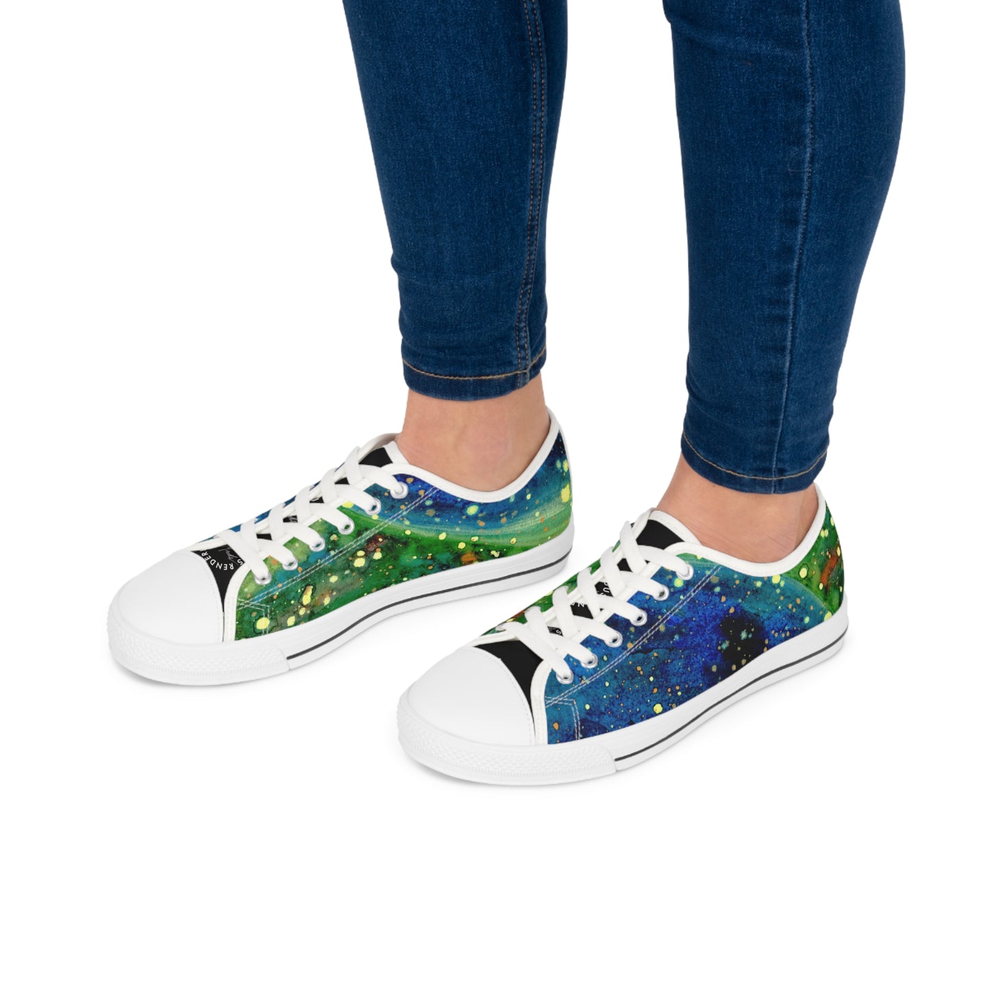 Blue Planet Galaxy Unisex Classic Low Top Sneakers Closed Toe Casual Walking Fashion Shoes