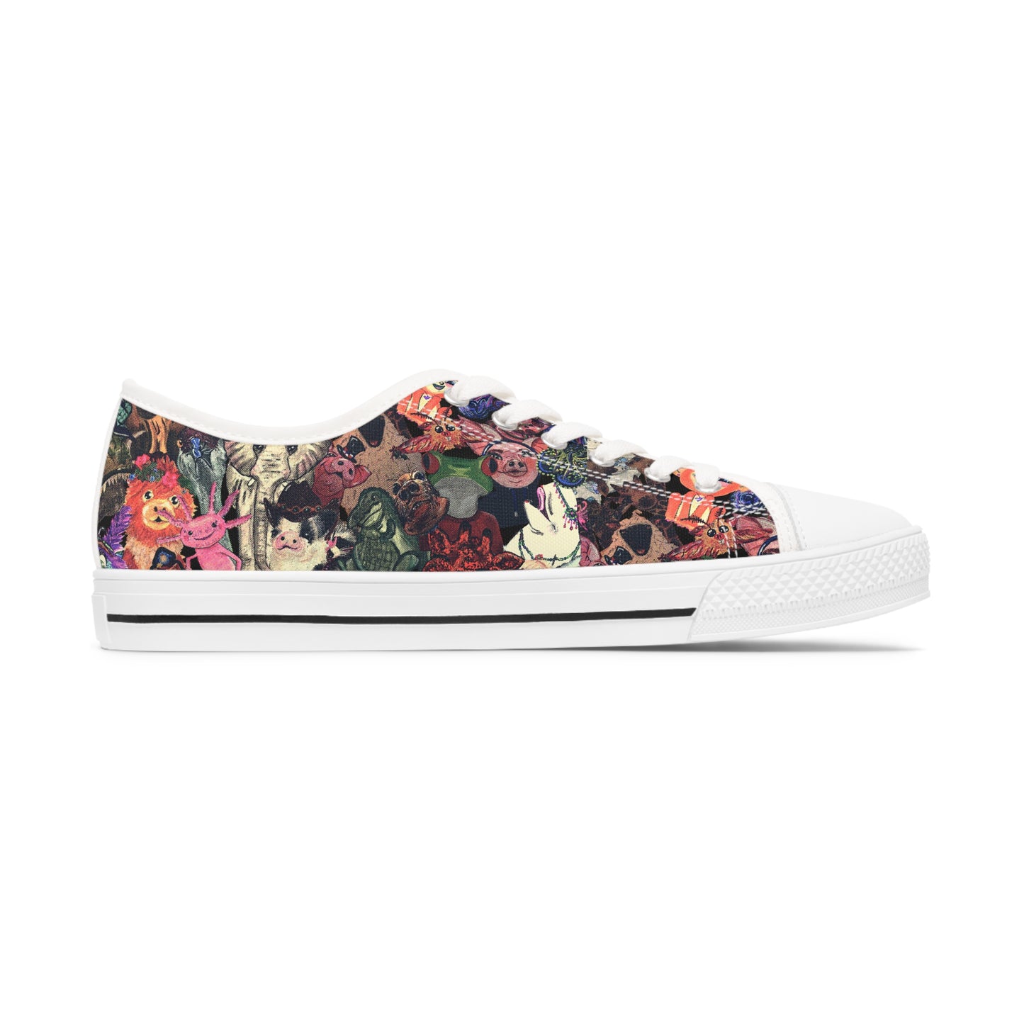Vintage Animal Mashup Unisex Low Top Classic Sneakers