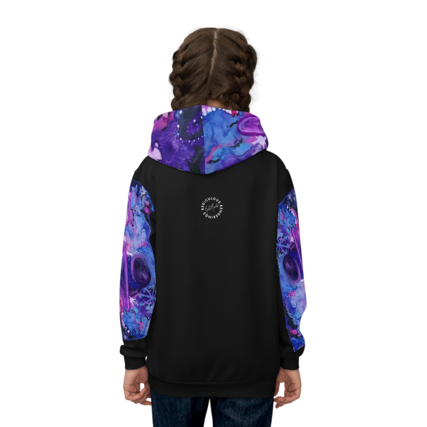 Purple Galaxy Children's Hoodie (AOP)