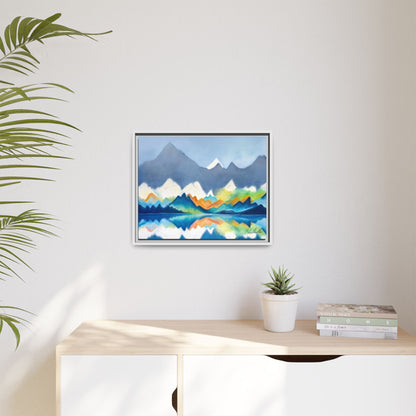 Blue and Gray Smokey Mountains Framed Wall Art