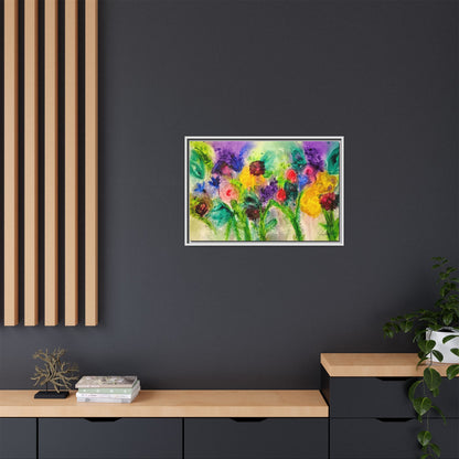 Abstract Flowers Framed Wall Art