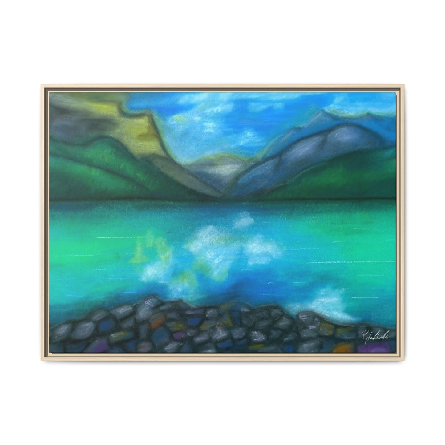 Mountain Lake Framed Wall Art