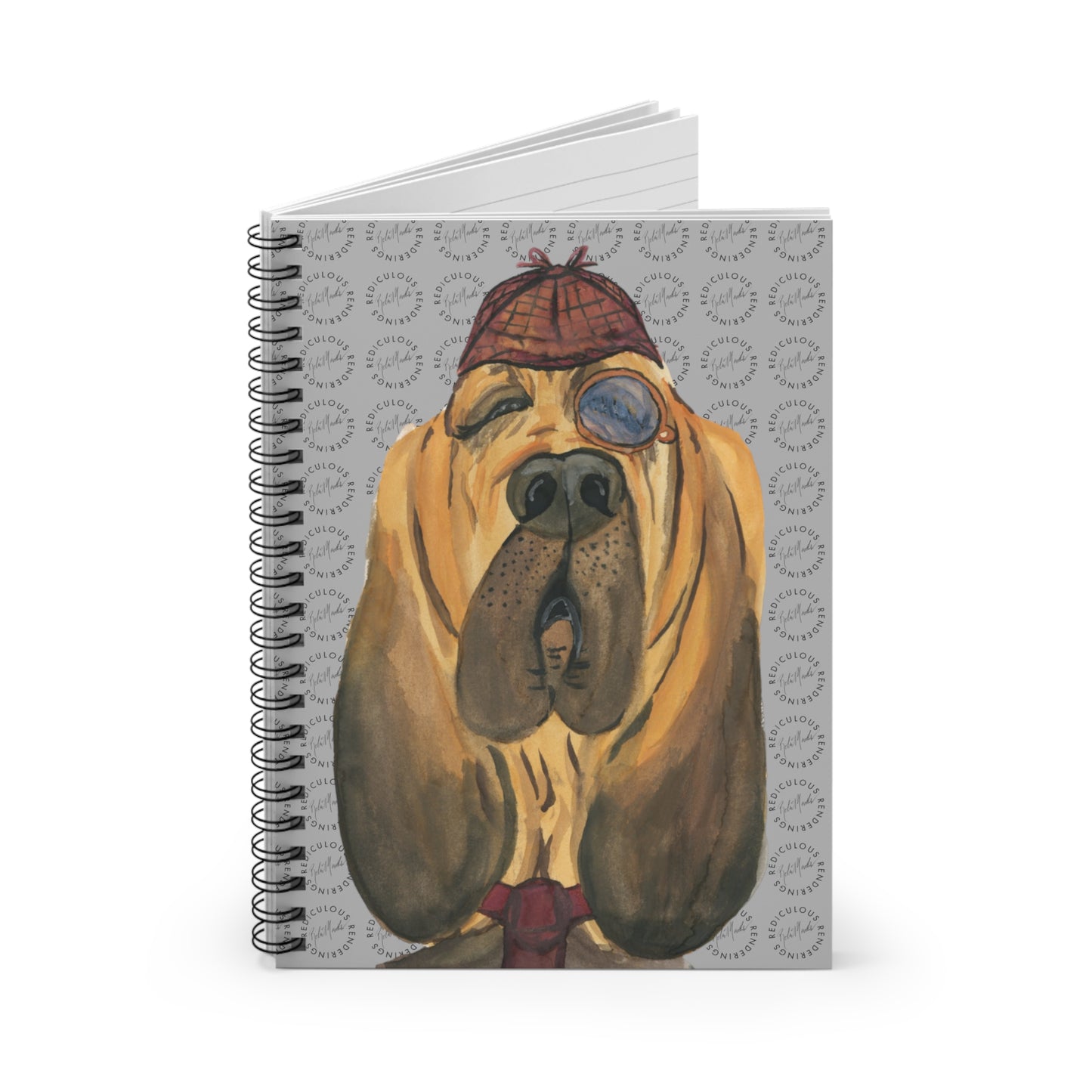 Dog Ruled Line Notebook 118 Pages, Printed Cover