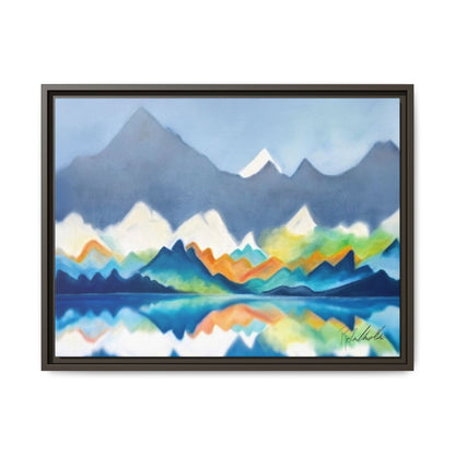 Blue and Gray Smokey Mountains Framed Wall Art