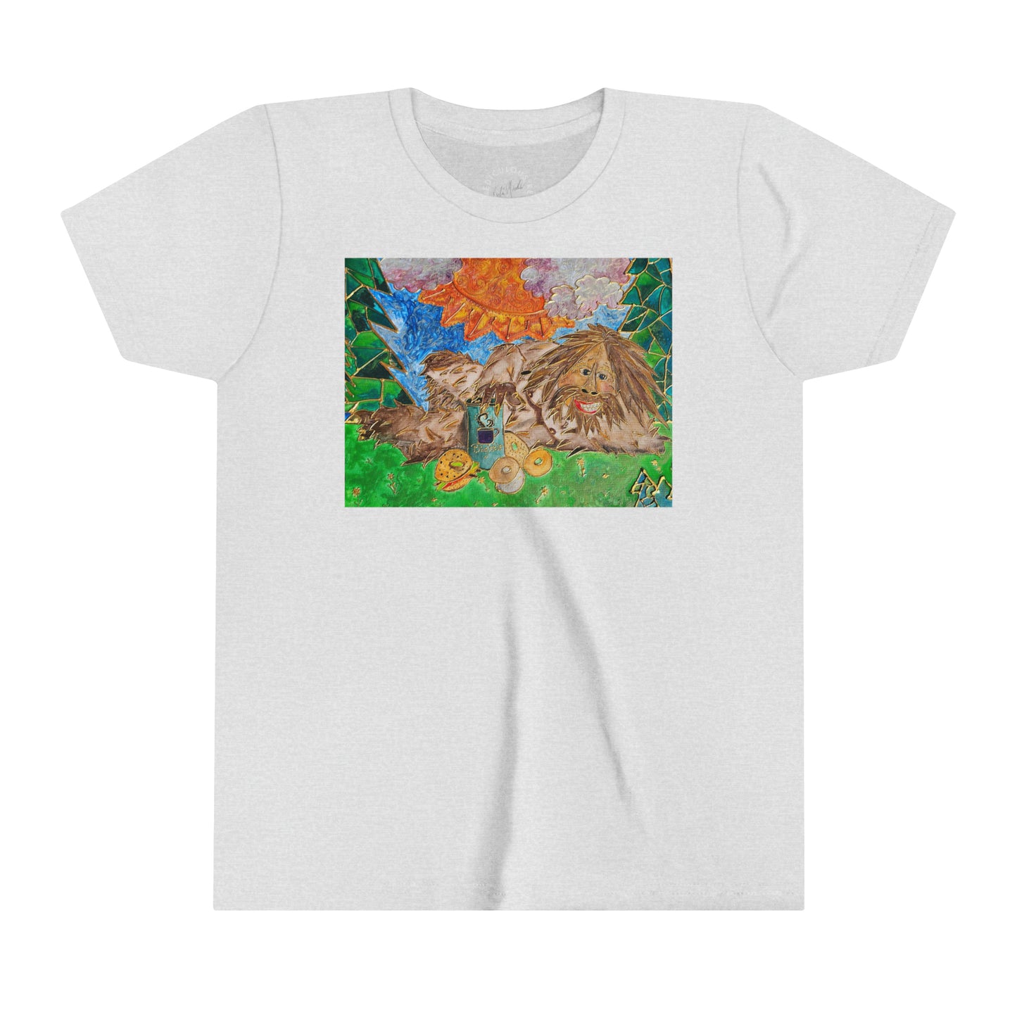 Sasquatch with background Kids T-Shirt