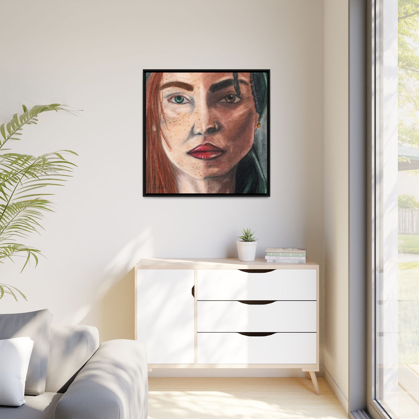 Beyond Race Woman Framed Wall Art