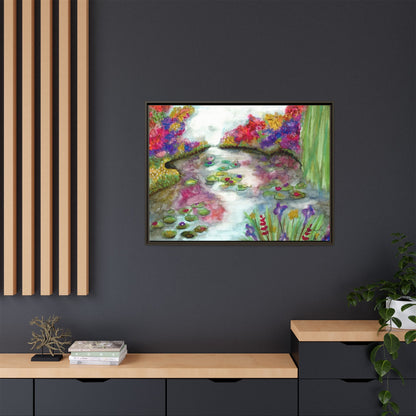 Floral Summer Pond Framed Wall Art