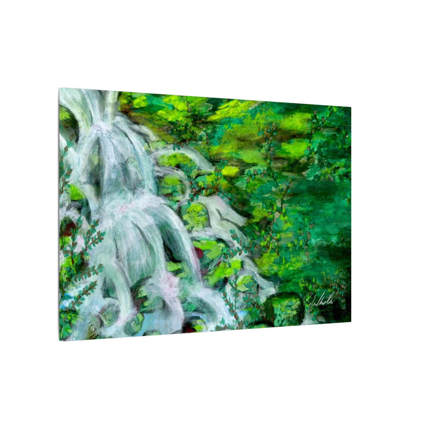 Mossy Waterfall Canvas Gallery Wrap