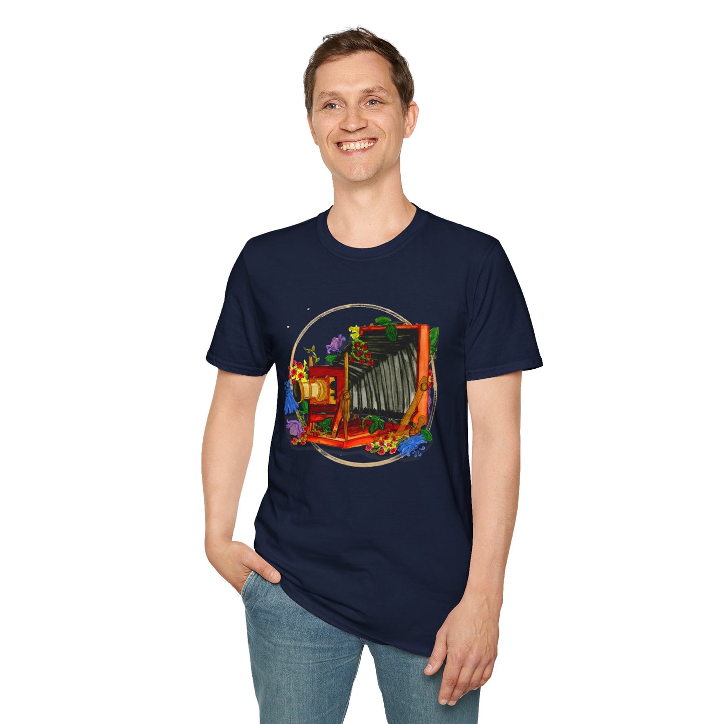 Vintage Camera Unisex Softstyle T-Shirt