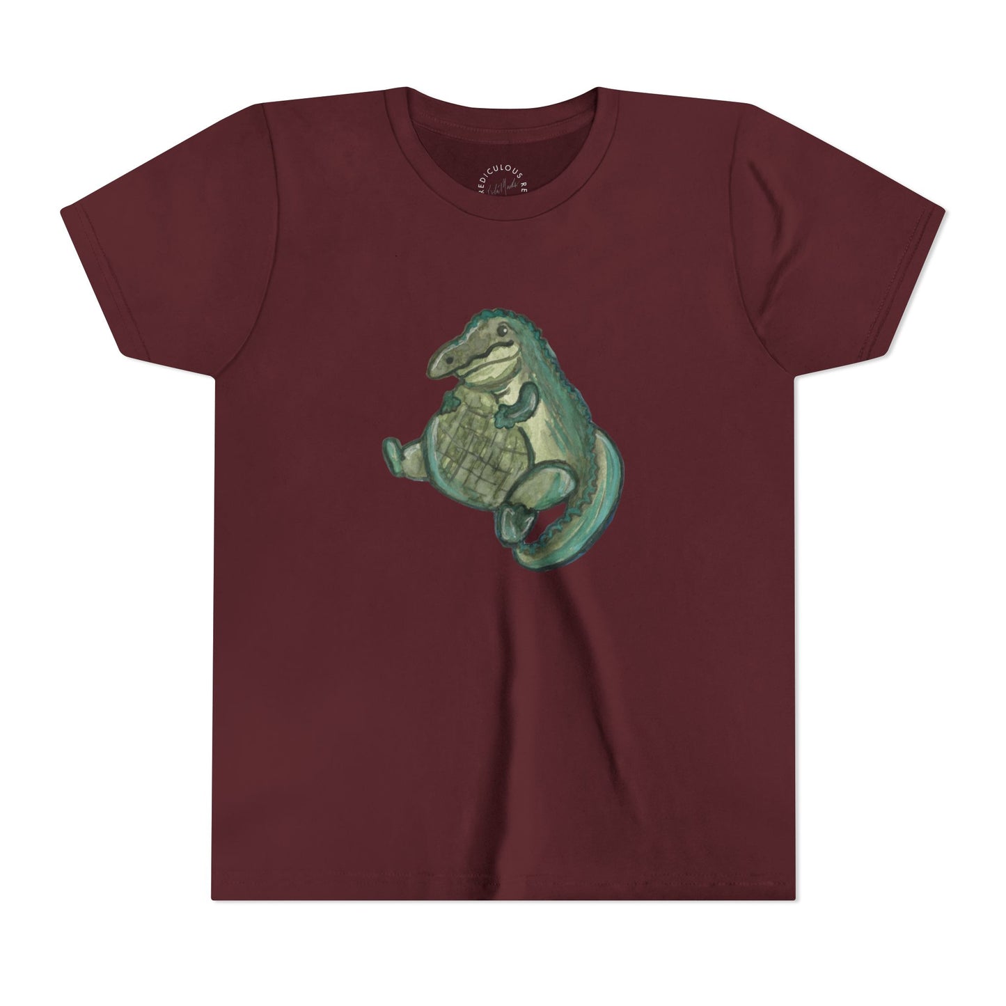 Kids T‑Shirt — Cute Chubby Alligator Graphic