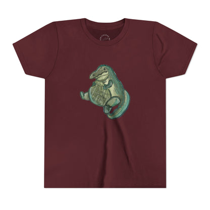 Kids T‑Shirt — Cute Chubby Alligator Graphic