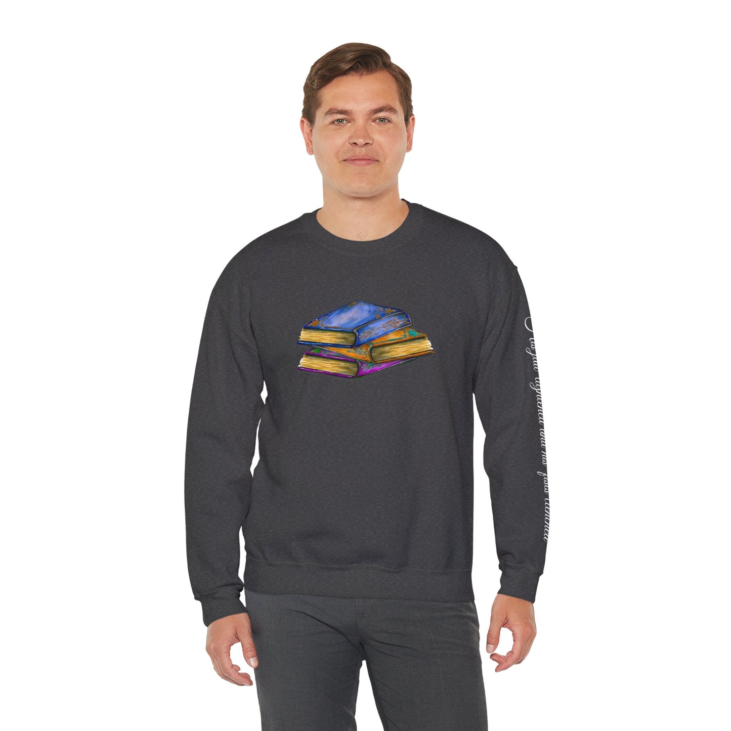 Book- His jaw tightened... Unisex Heavy Blend™ Crewneck Sweatshirt