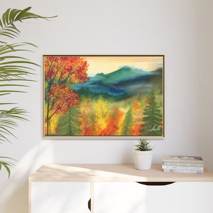 Fall Mountains Framed Wall Art