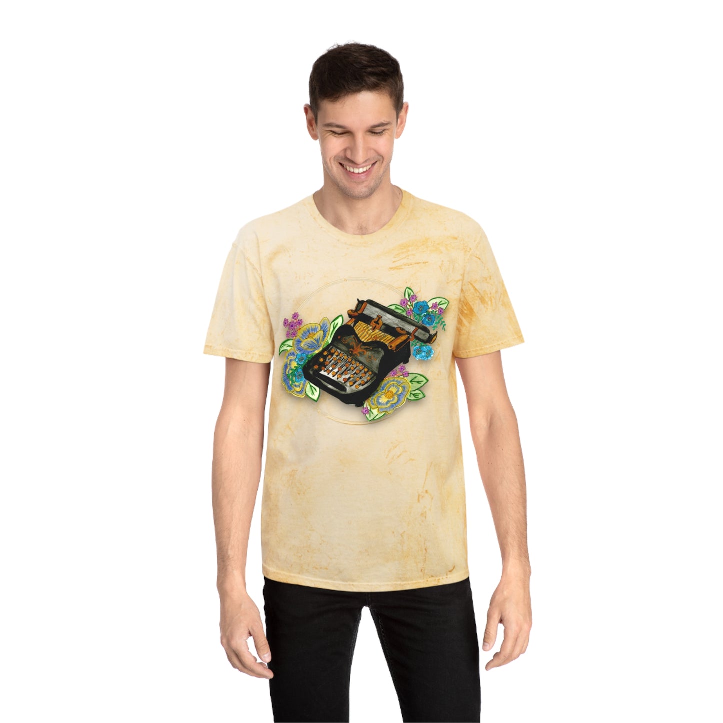 Vintage Typewriter Unisex Color Blast T-Shirt