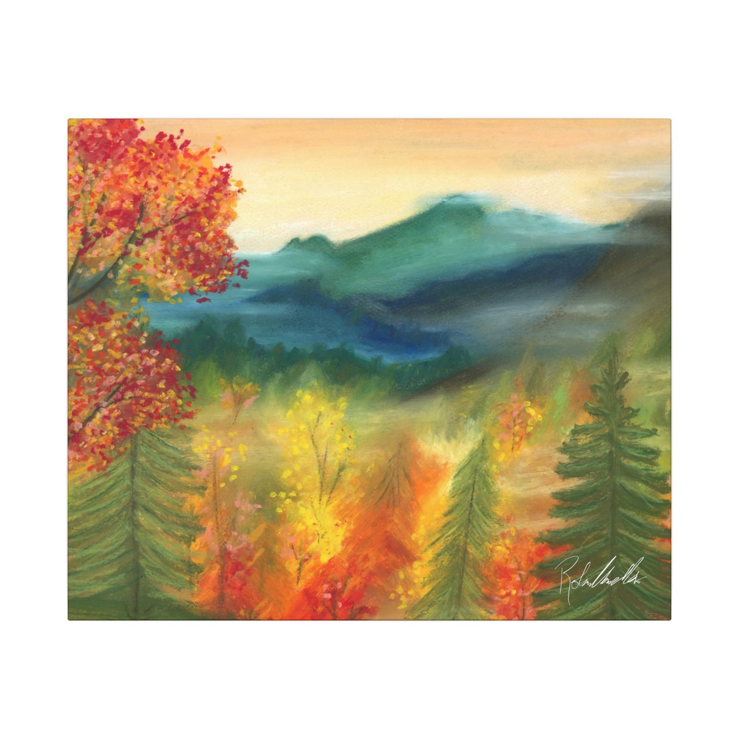 Fall Mountains Canvas Gallery Wrap