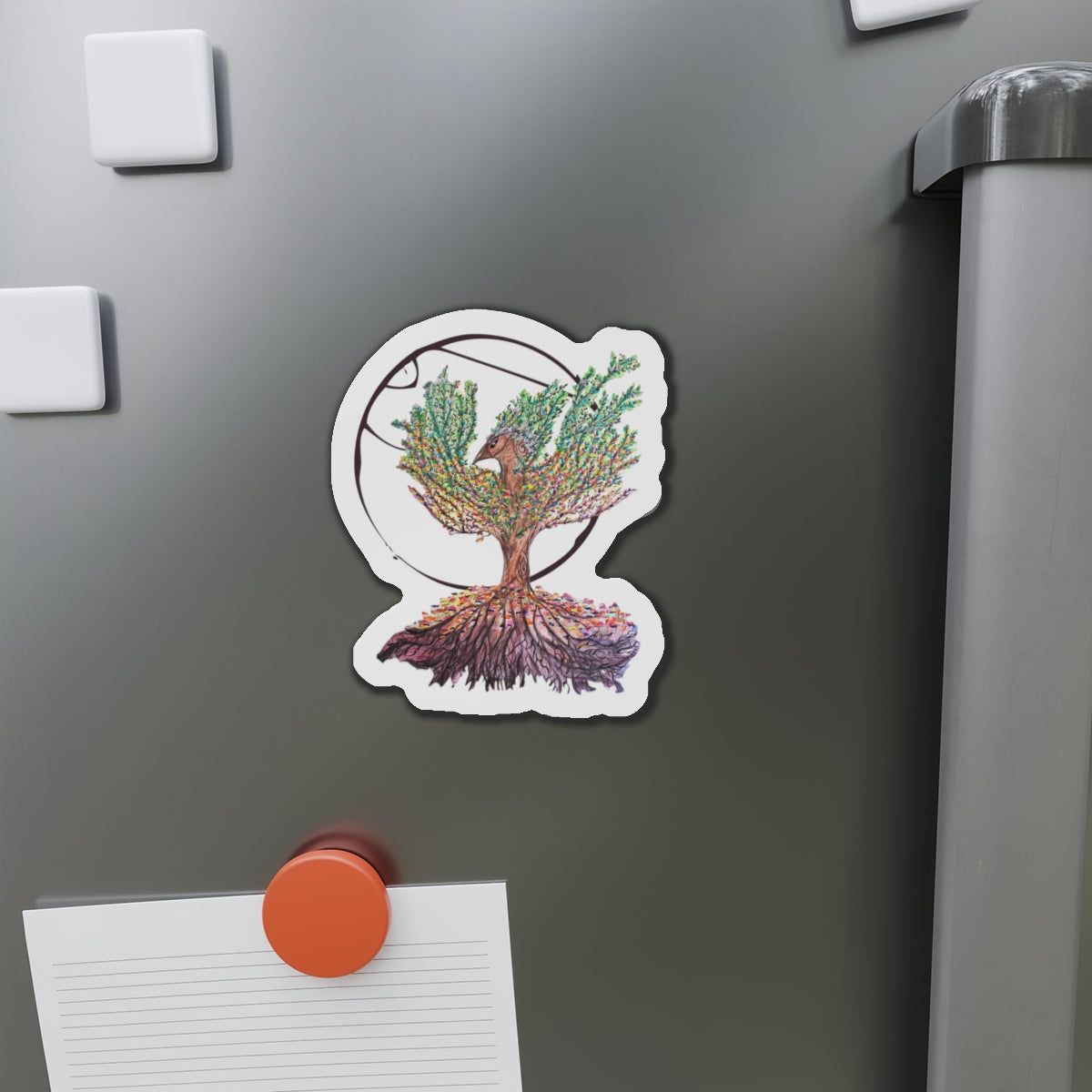 Phoenix Tree Die-Cut Magnets