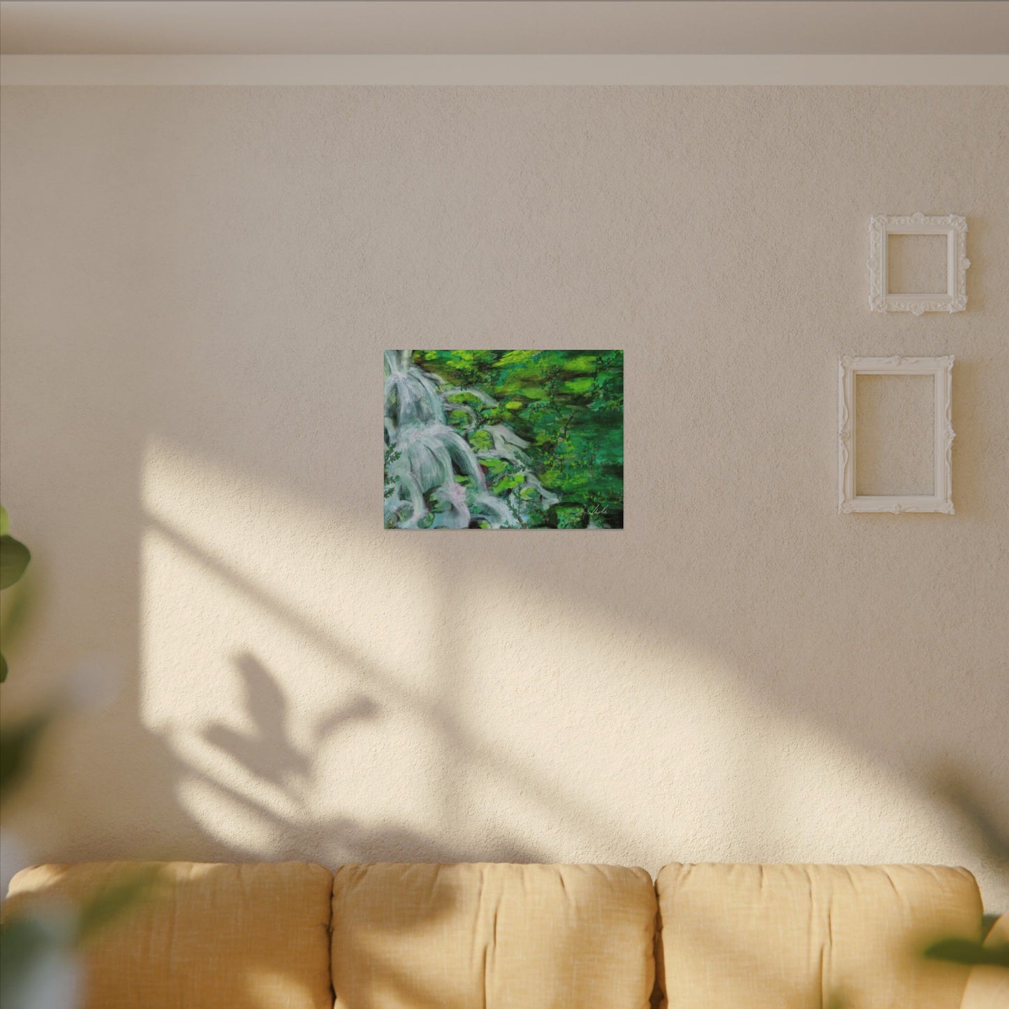 Mossy Waterfall Canvas Gallery Wrap
