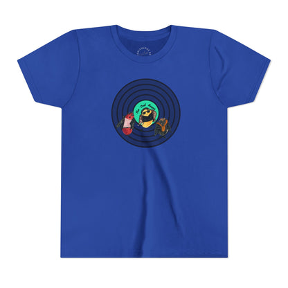 Youth Tee — Cute Cool Beans Retro Vinyl Graphic
