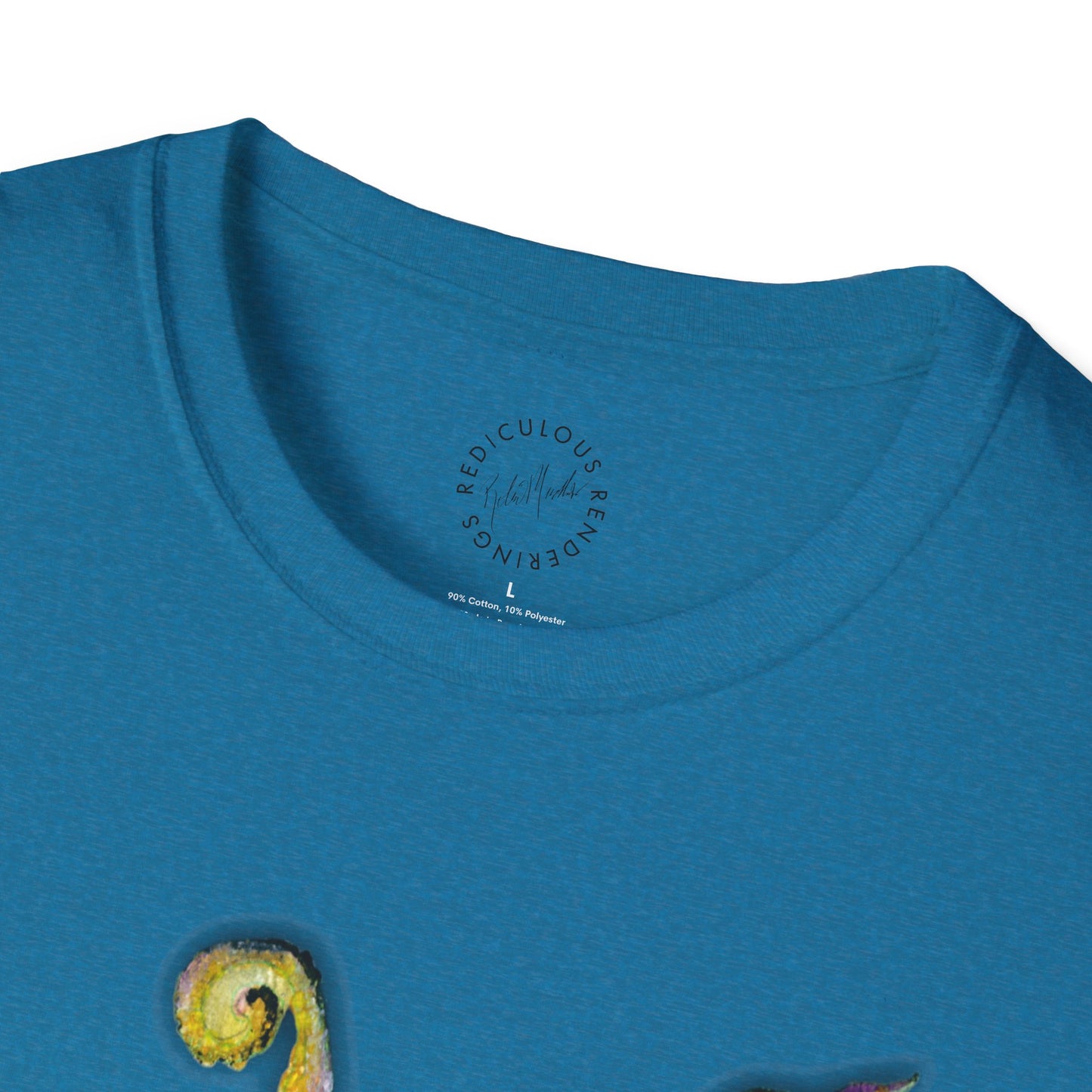 Green octopus Unisex Softstyle T-Shirt