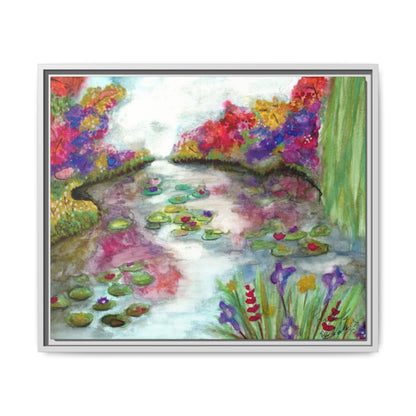 Floral Summer Pond Framed Wall Art