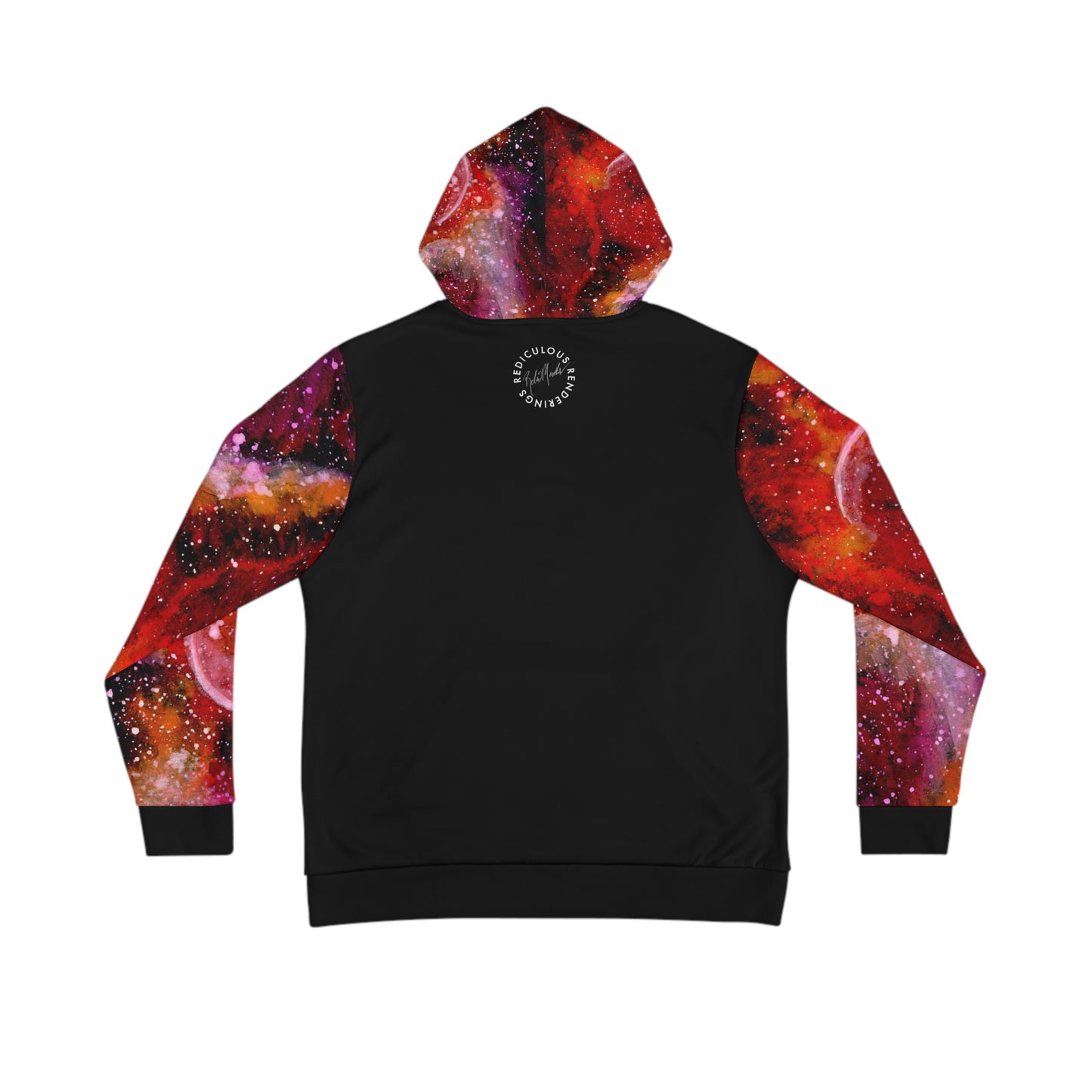 Orange Moons Galaxy Unisex Fashion Hoodie (AOP)