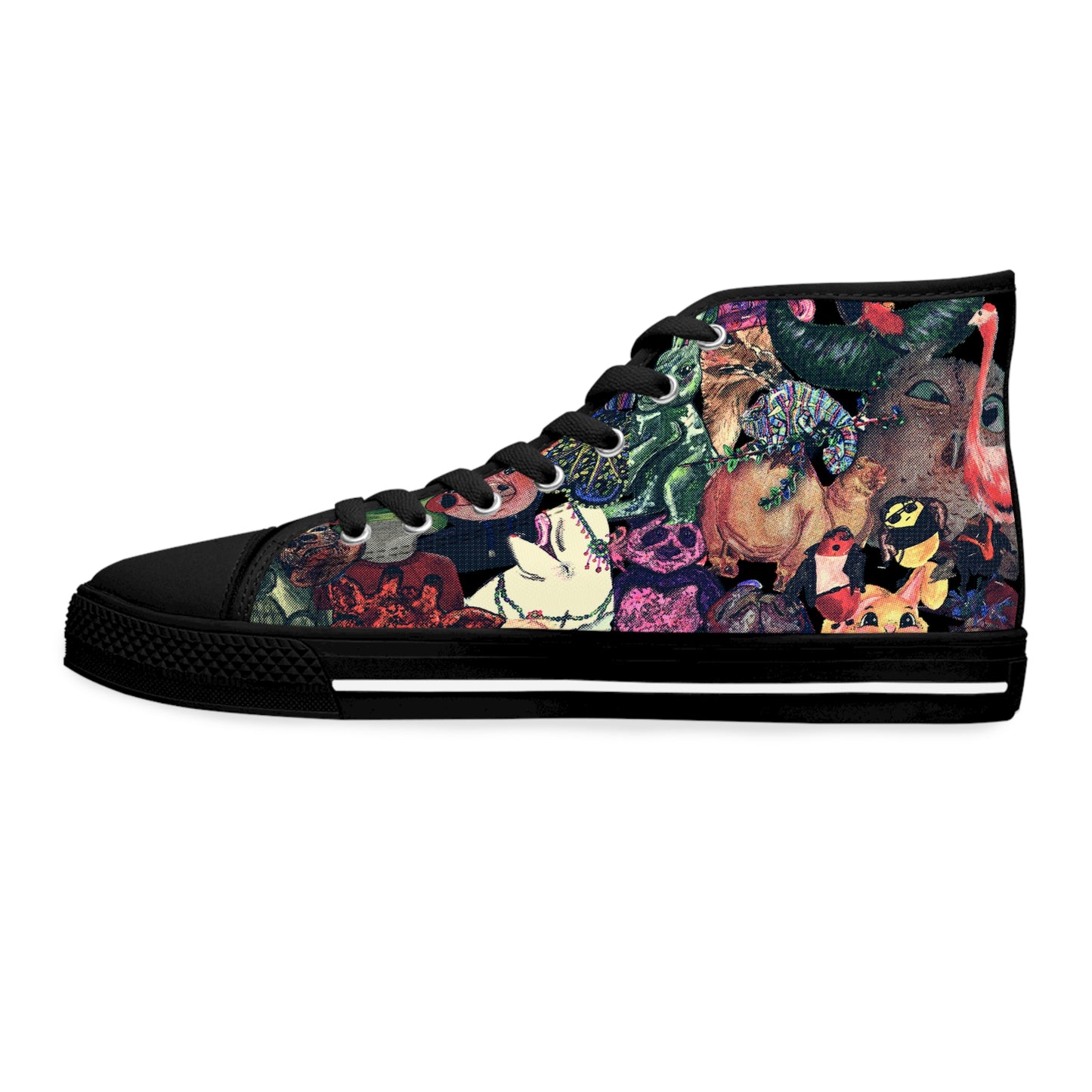 Vintage Animal Mashup Unisex Classic High Top Sneakers