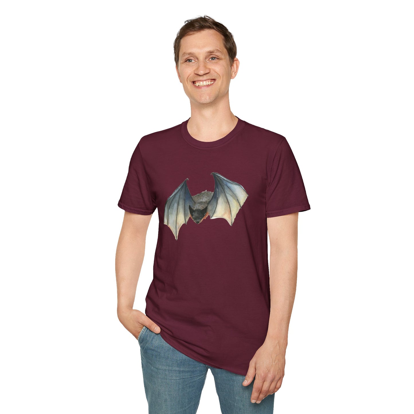 Flying Bat Unisex Softstyle T-Shirt