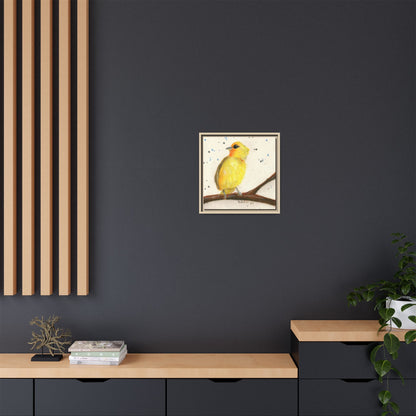 Yellow Canary Bird Framed Wall Art