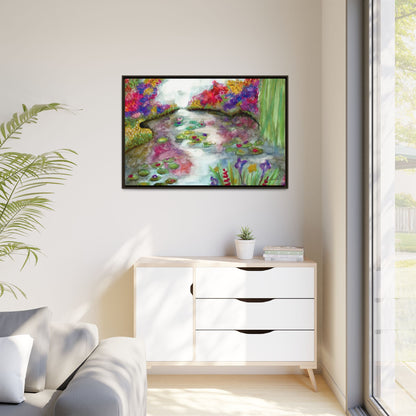 Floral Summer Pond Framed Wall Art