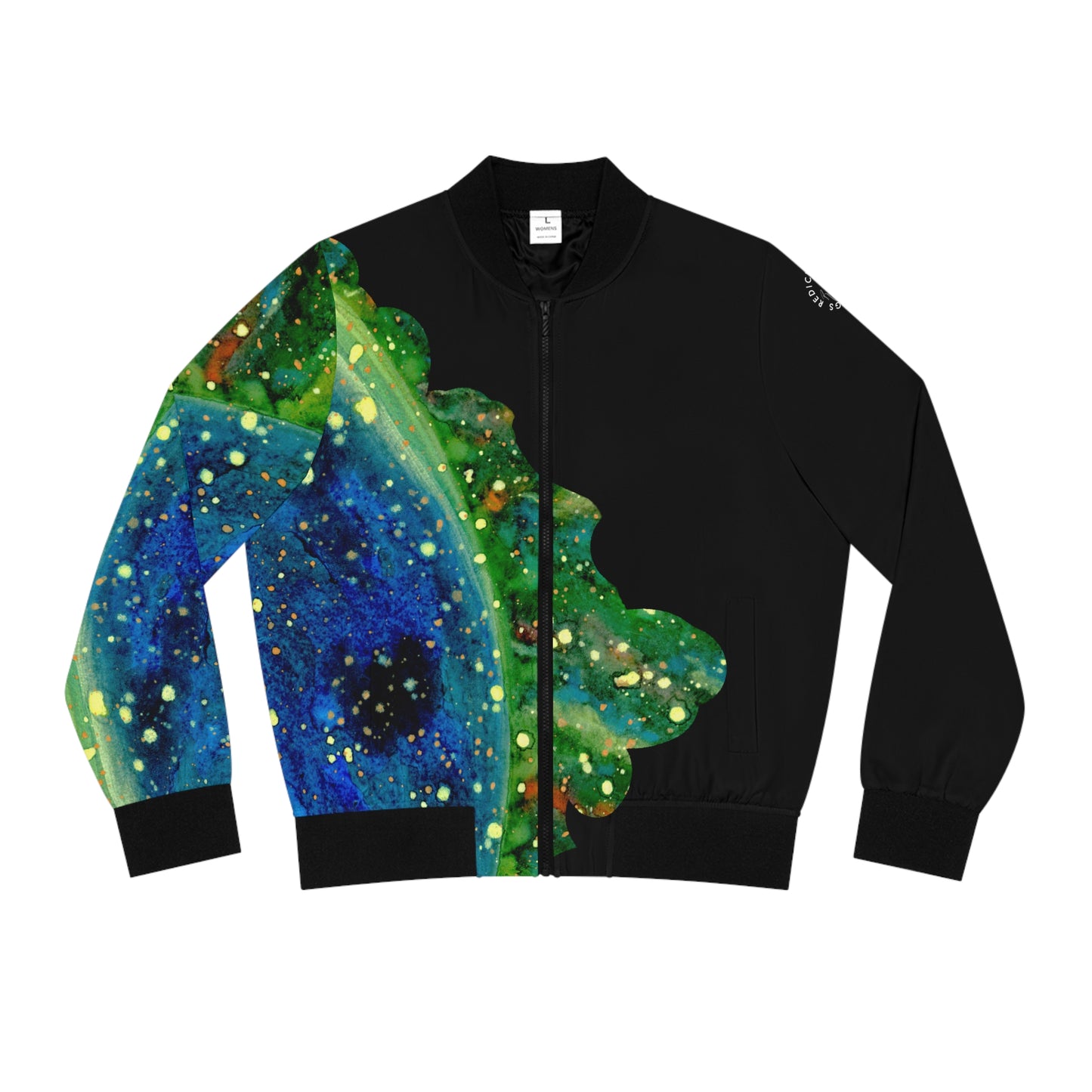 Blue Planet Galaxy Women's Bomber Jacket (AOP)