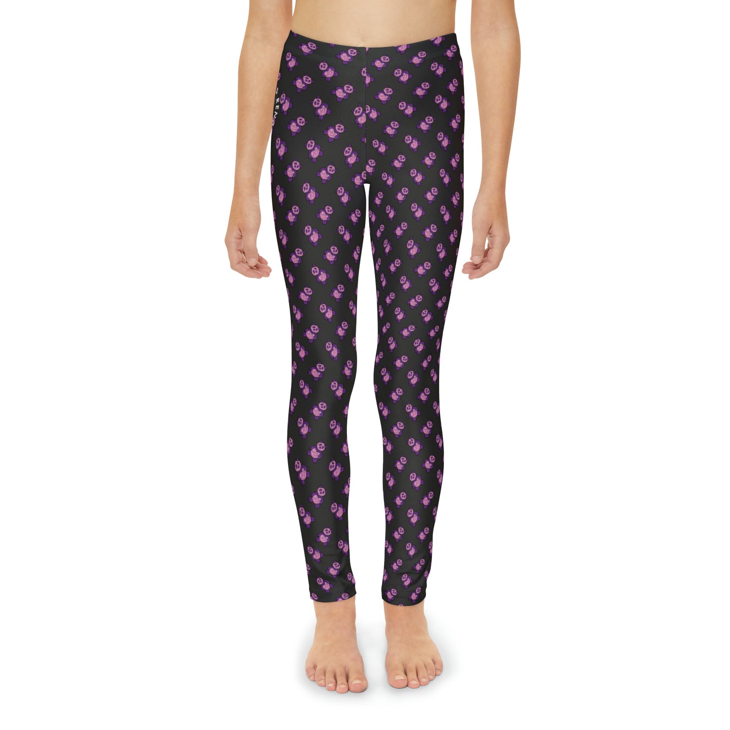 Panda Youth Full-Length Leggings (AOP)