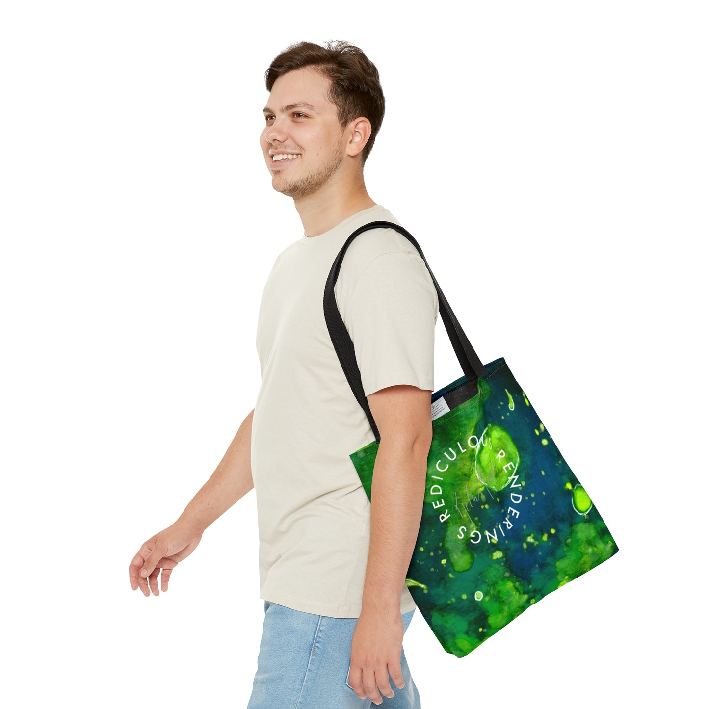 Green Galaxy Tote