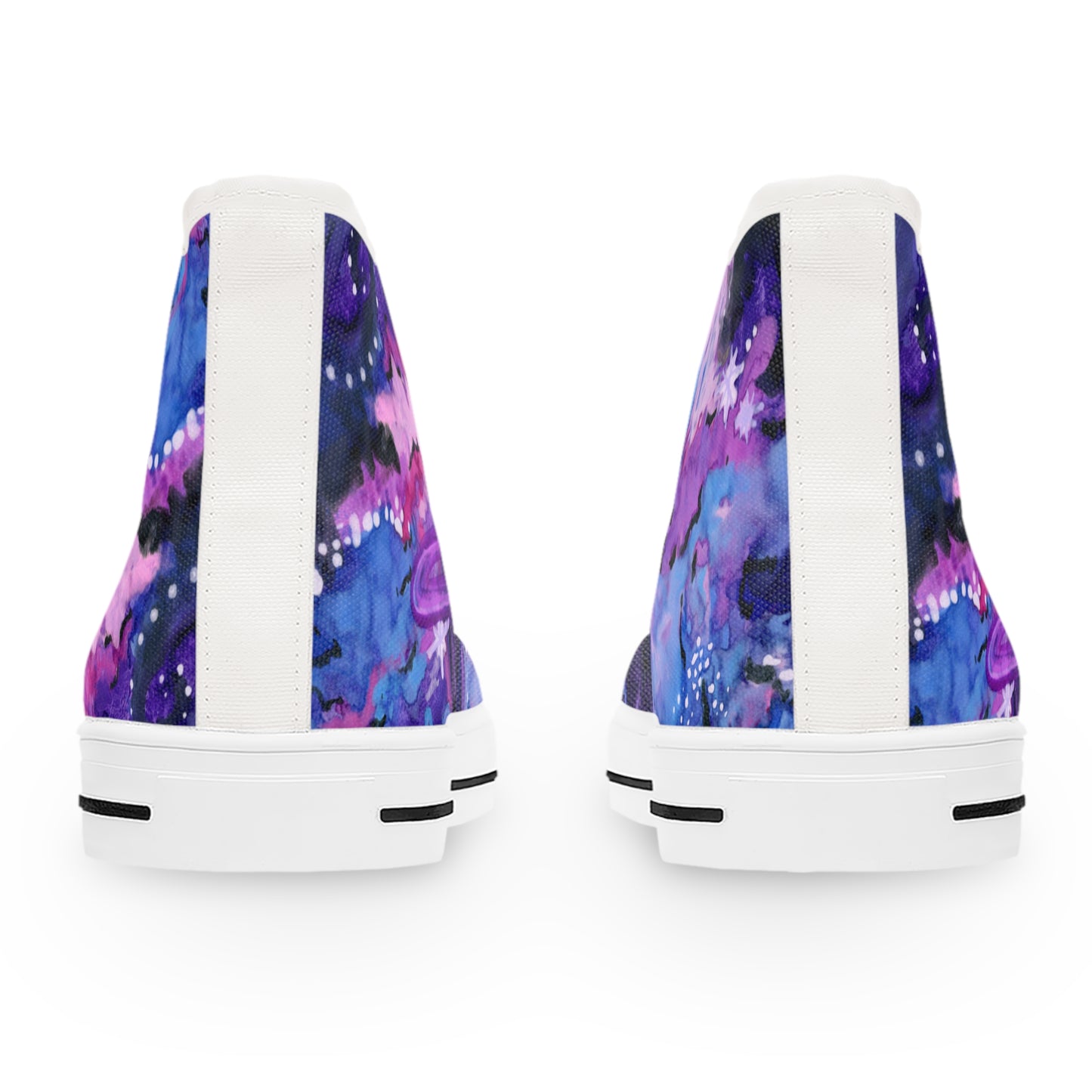 Purple Galaxy Unisex Classic High Top Sneakers