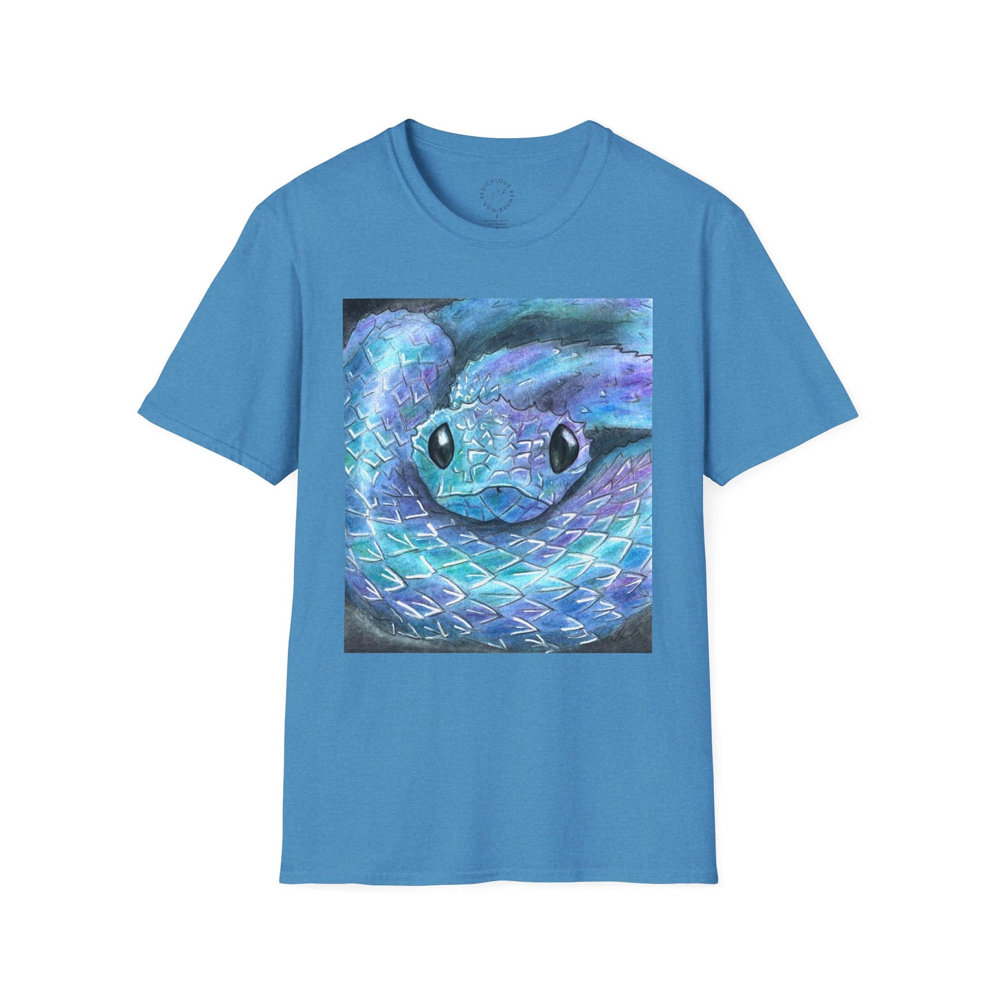 Cute Snake Unisex Softstyle Print T-Shirt