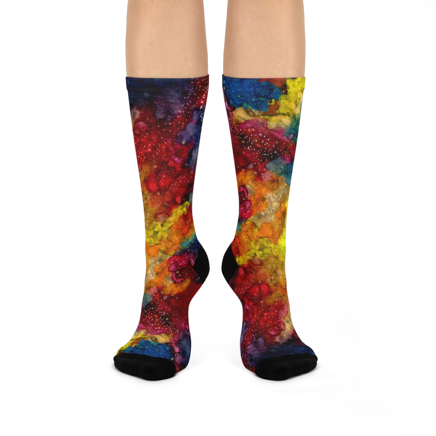 Sunset Clouds Galaxy Cushioned Crew Socks