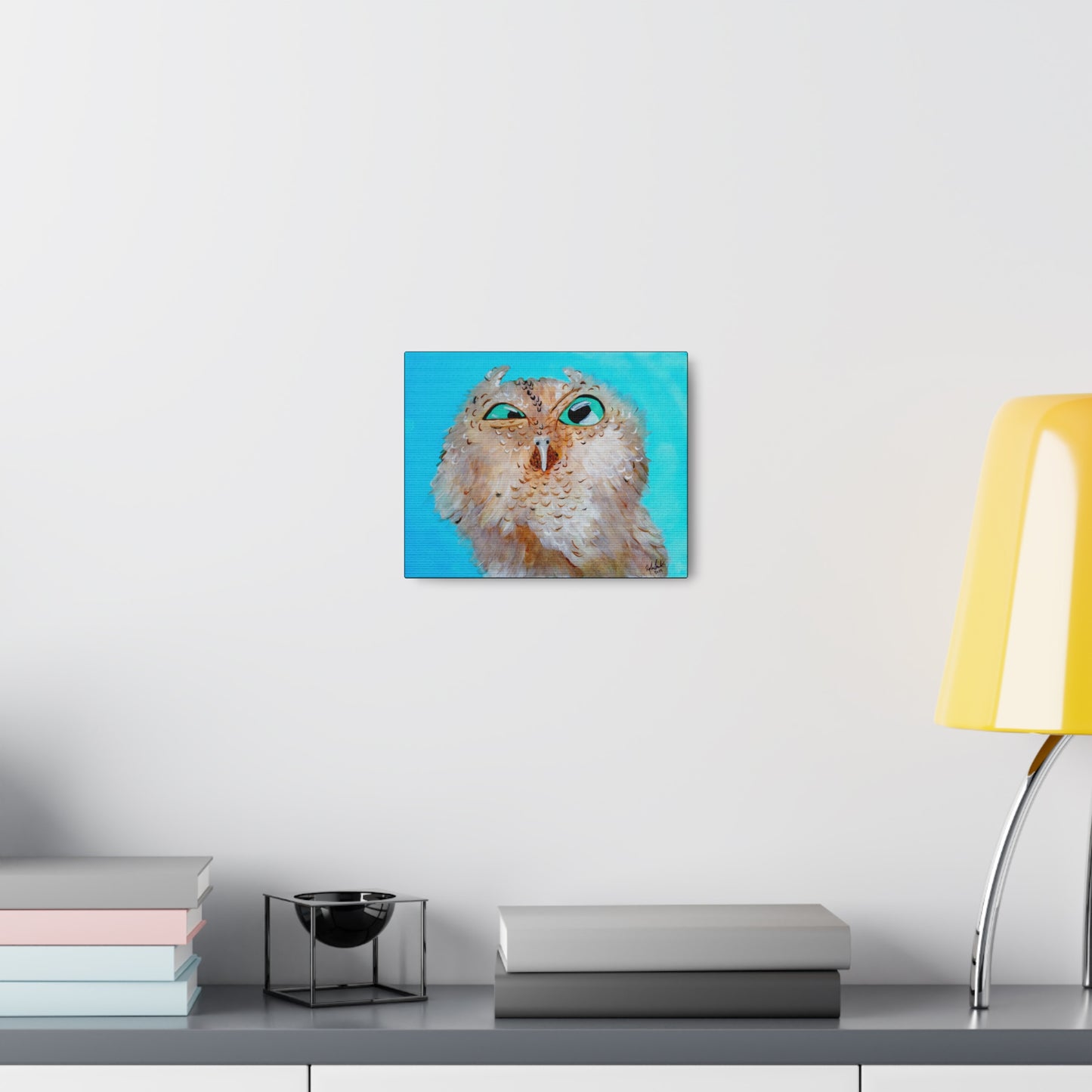 Grumpy Owl Canvas Gallery Wraps