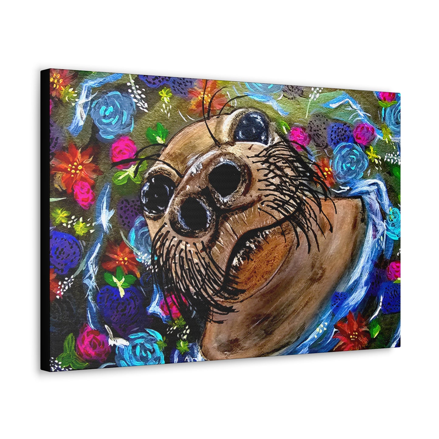 Flower Seal Canvas Gallery Wraps