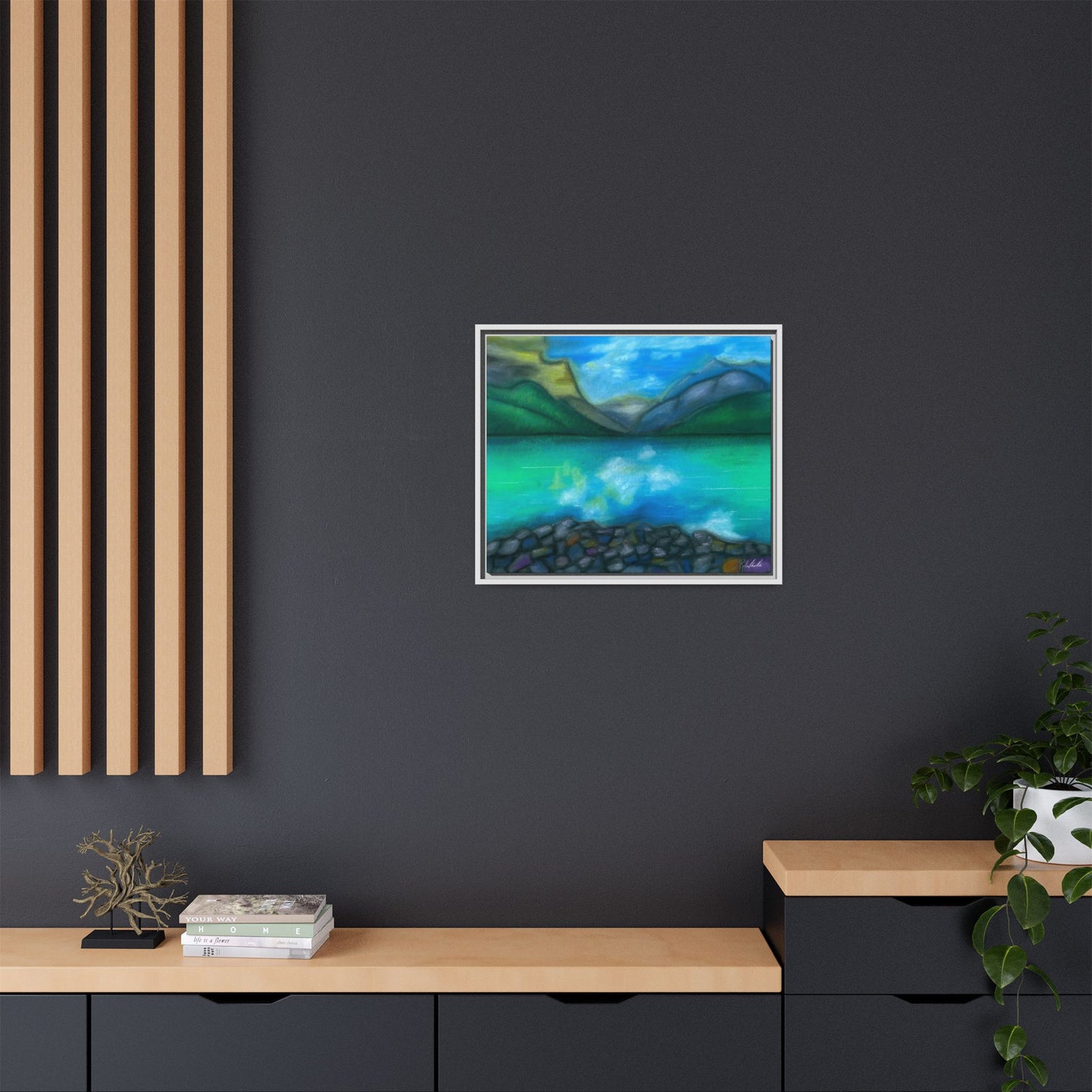 Mountain Lake Framed Wall Art