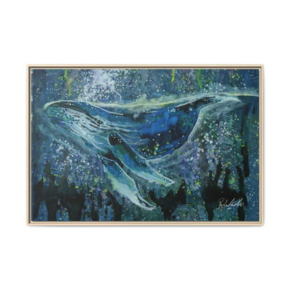 Watercolor Whale Framed Wall Art