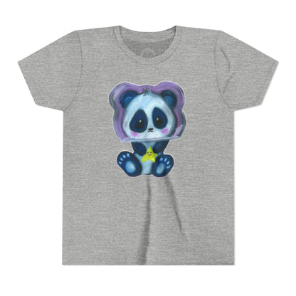 Cute Star Panda Youth Tee — Adorable Cartoon Panda Kids T-Shirt