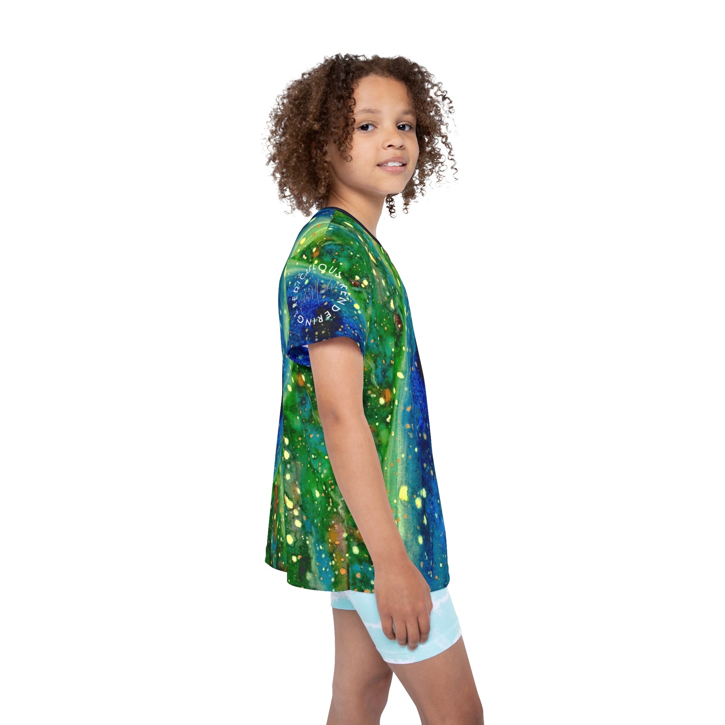 Blue Planet Galaxy Kids Sports Jersey (AOP)