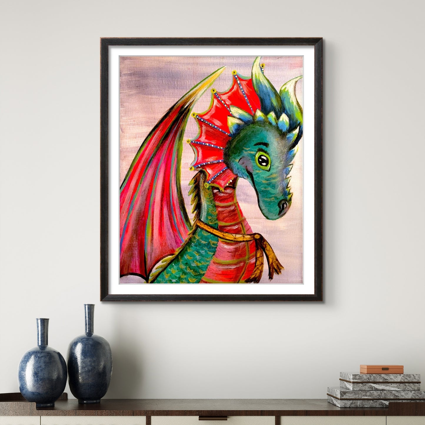 Dragon with a Scarf 8x10 Museum Grade Fine Art Print