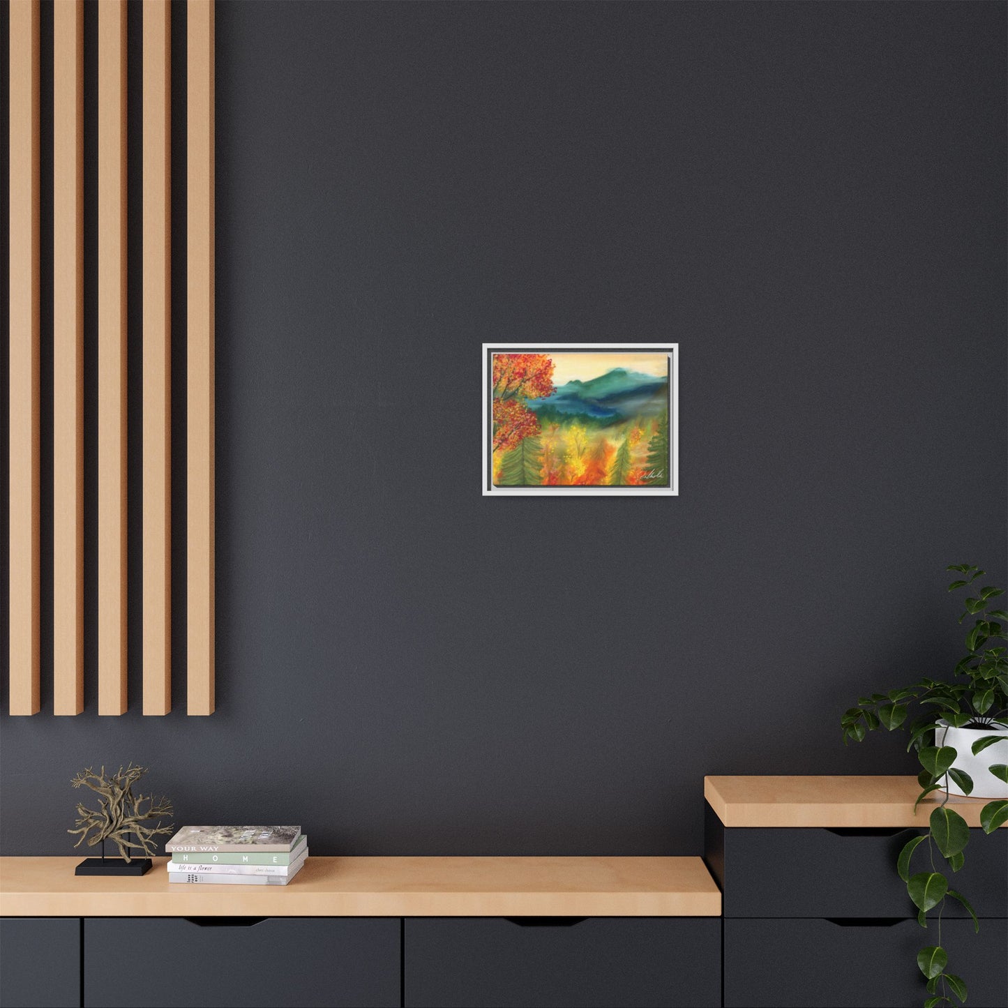 Fall Mountains Framed Wall Art
