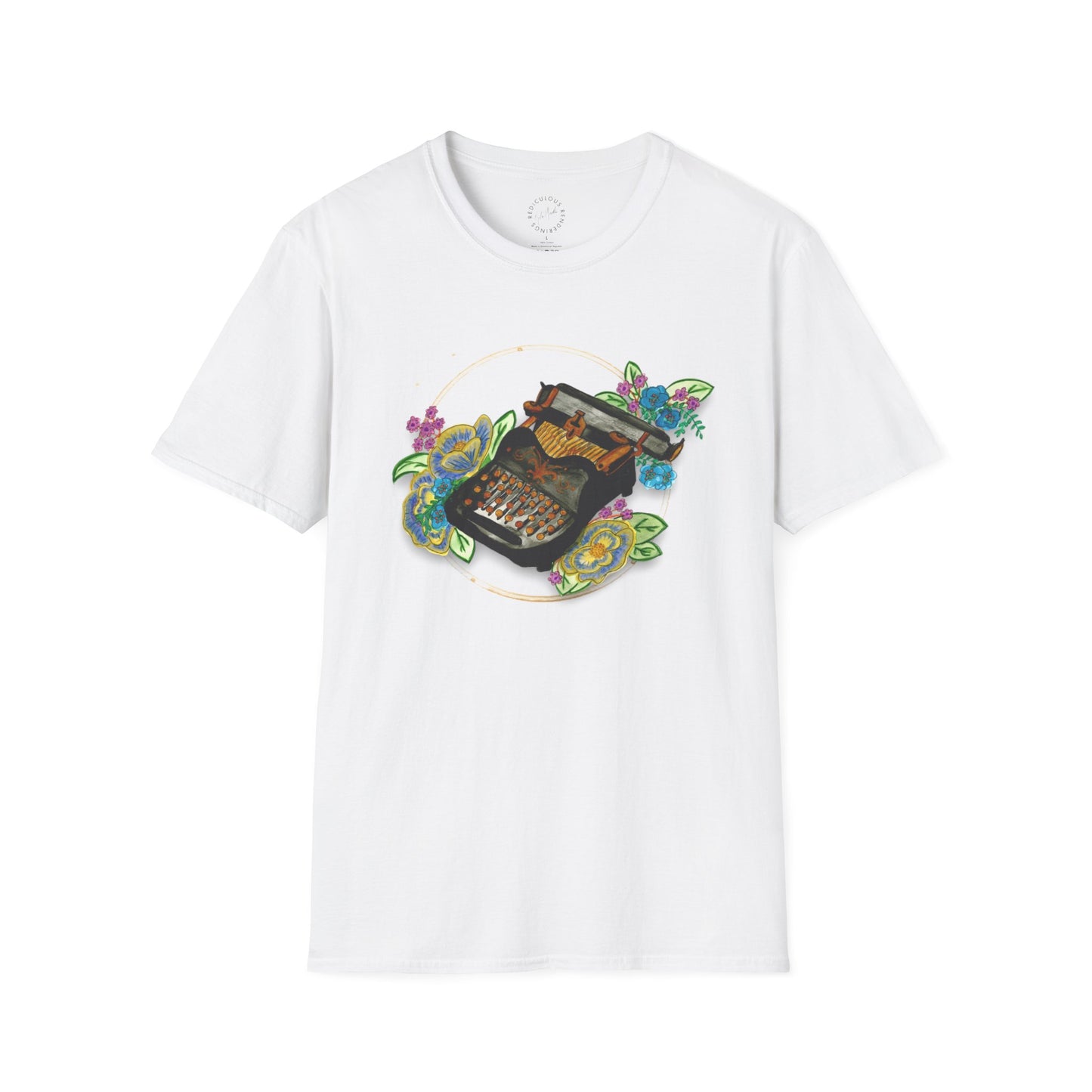 Vintage Typewriter Unisex Softstyle T-Shirt