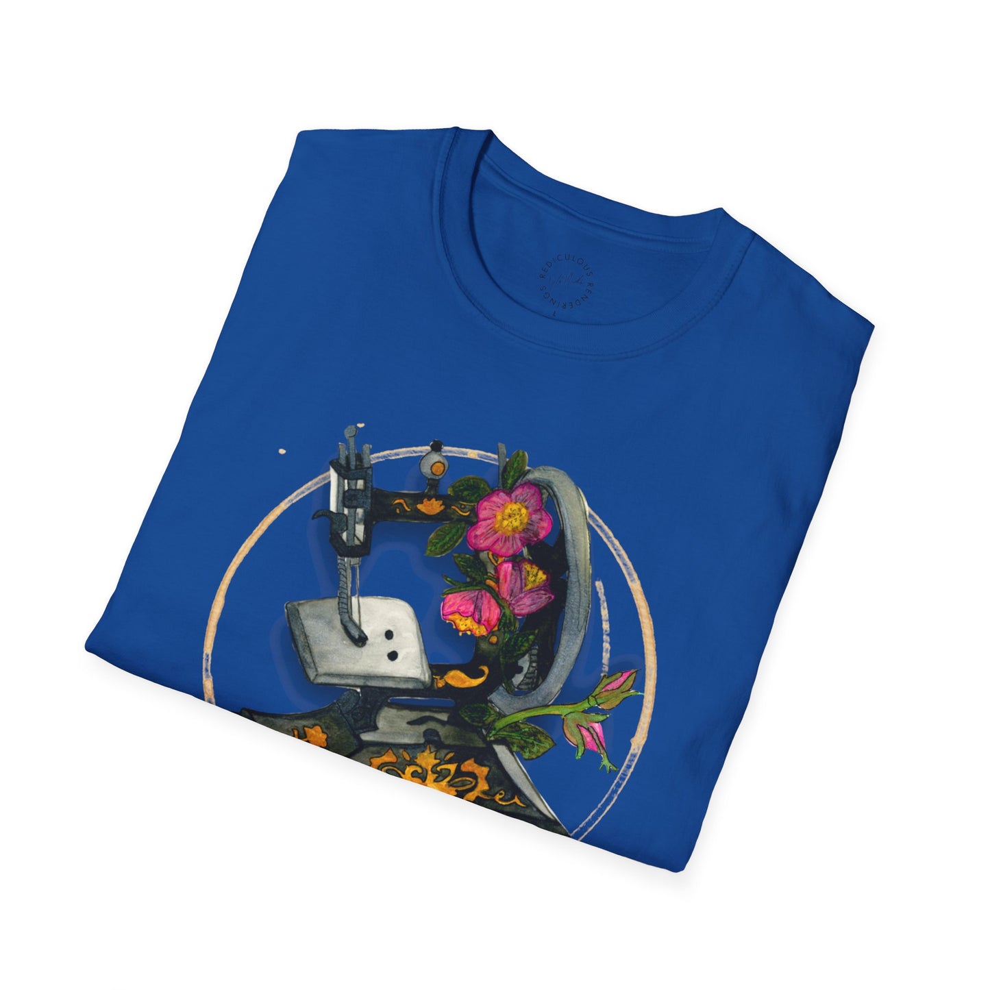 Vintage Sewing Machine Unisex Softstyle T-Shirt