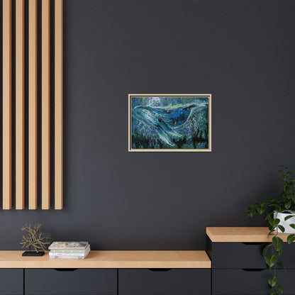 Watercolor Whale Framed Wall Art