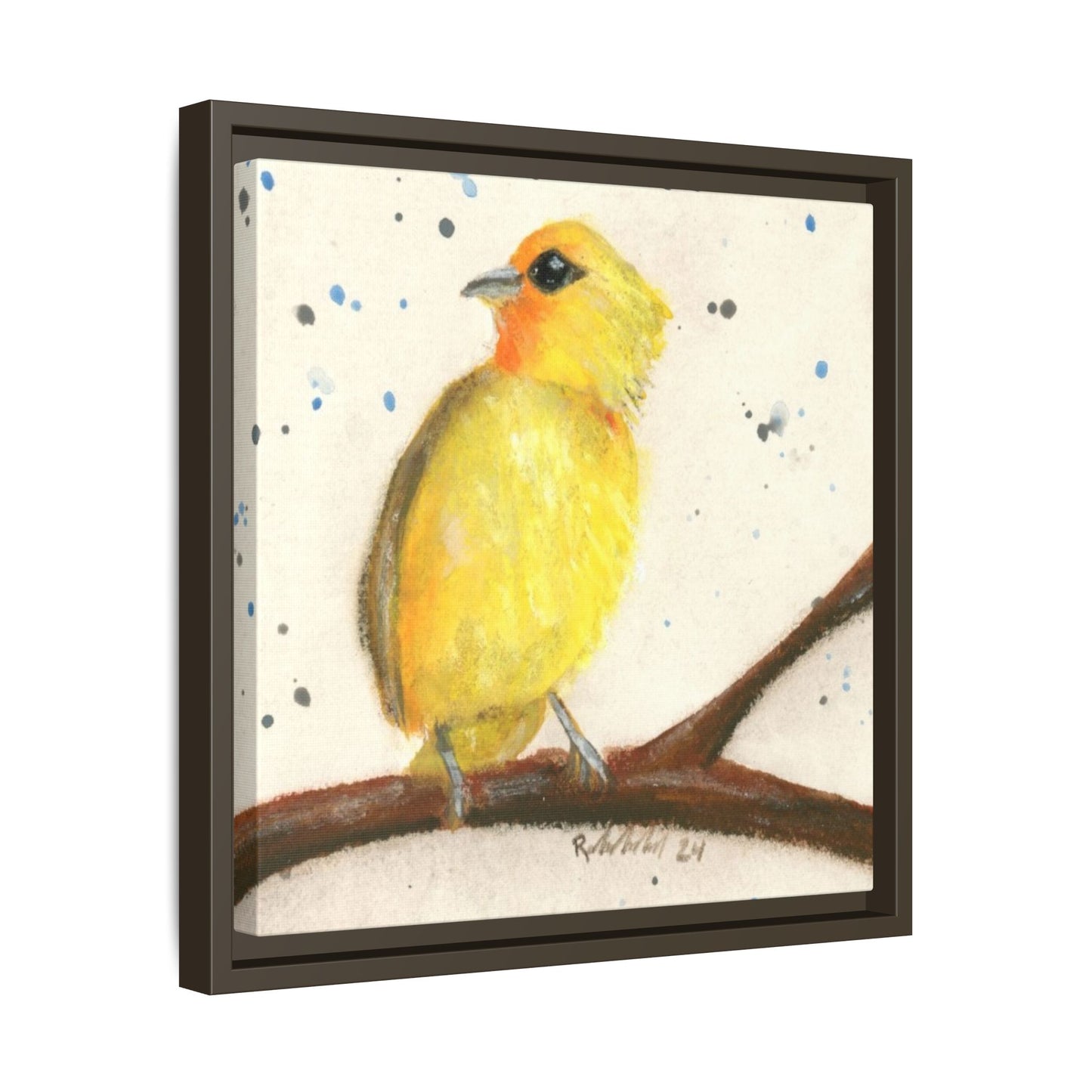 Yellow Canary Bird Framed Wall Art