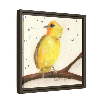 Yellow Canary Bird Framed Wall Art